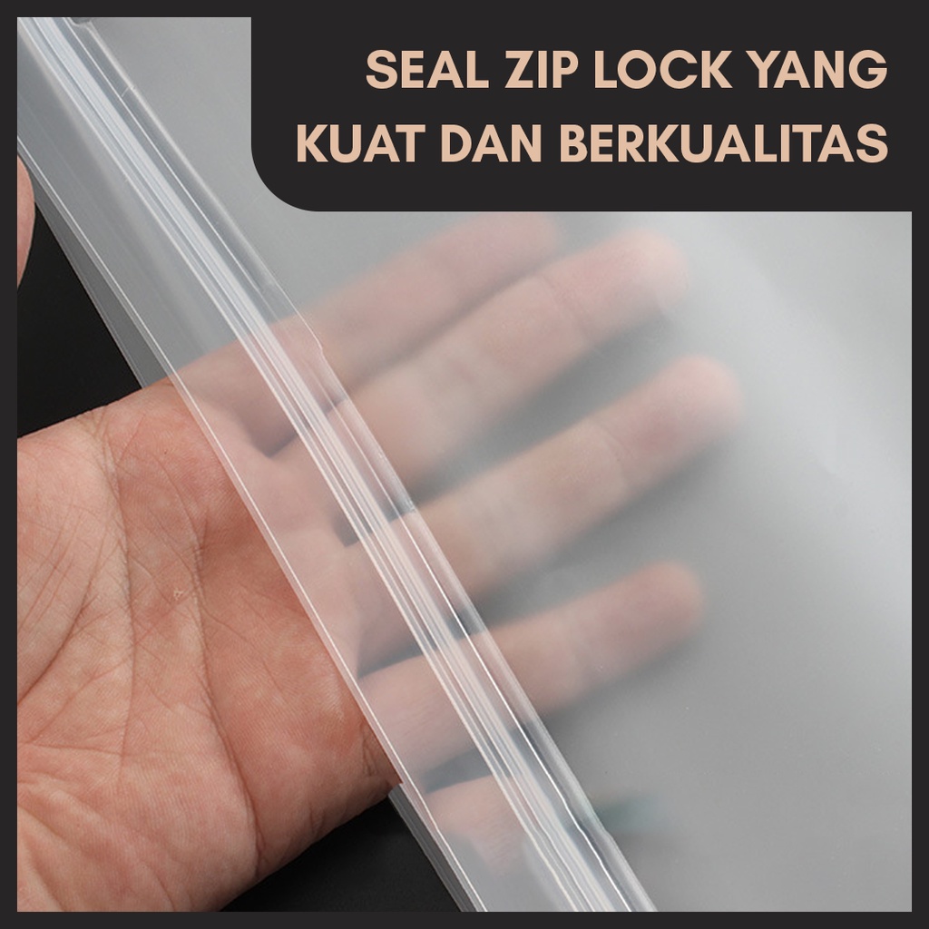 PLASTIC ZIP LOCK BAG | KANTONG PLASTIK ZIP LOCK | KANTONG KULKAS SERBAGUNA | REUSABLE FOOD BAG