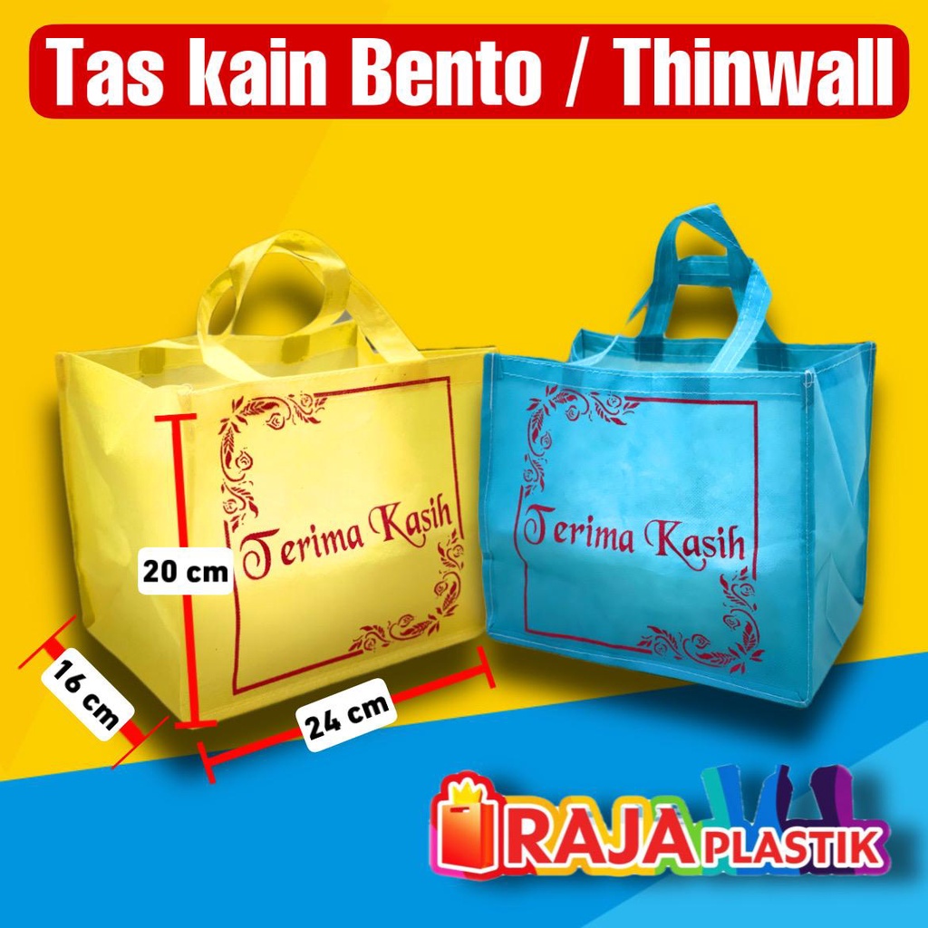 

Tas kain sponbund cocok untuk thinwall dan bento