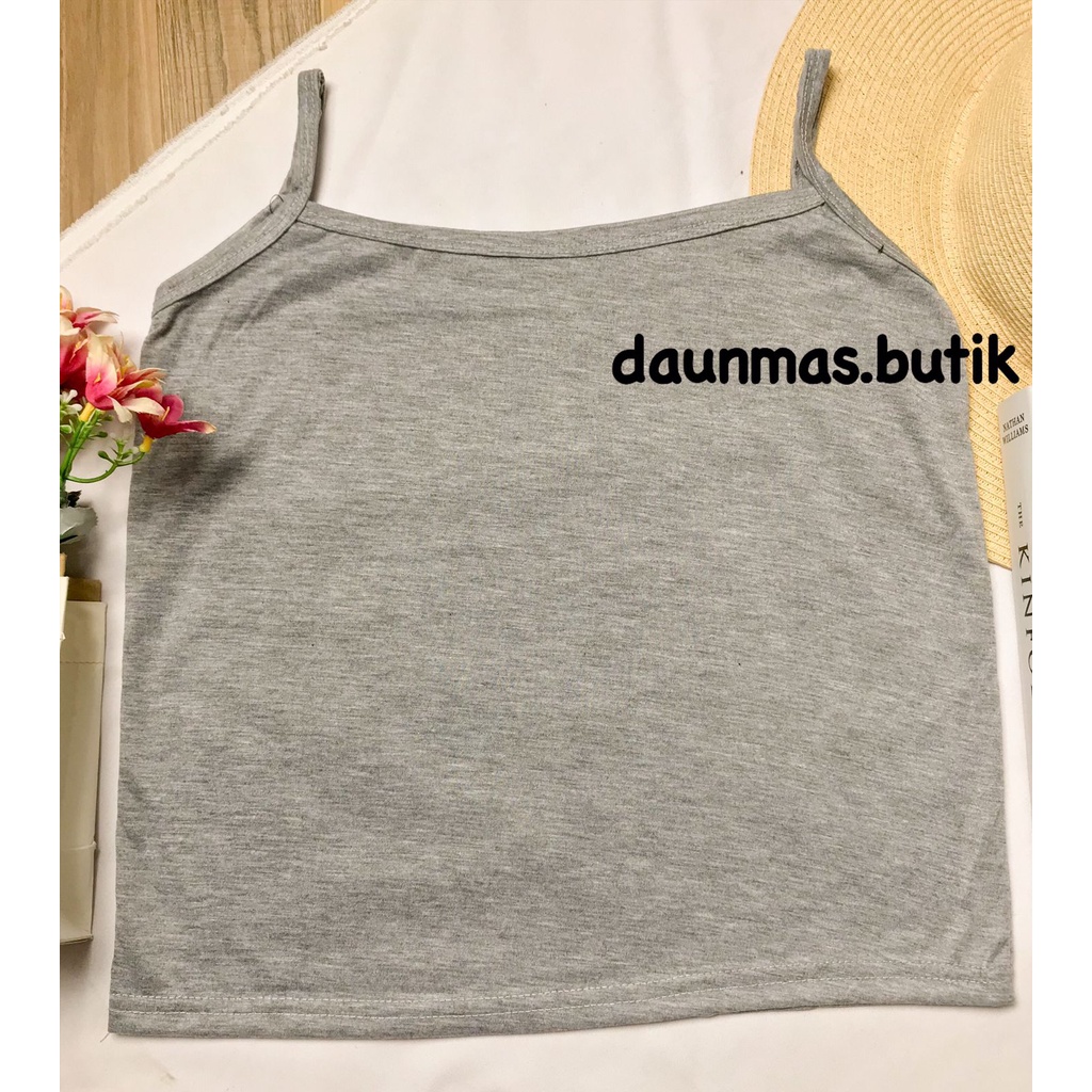 1KG MUAT 10PCS | TANKTOP TALI TANK TOP TALI KECIL SPANDEK RAYON SUPER ADEM-TANKTOP TALI ABUMUDA