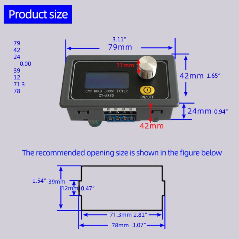 Btsg Dc Boost ConverterPower Module Adjustable Regulated Laboratorium Power Supply