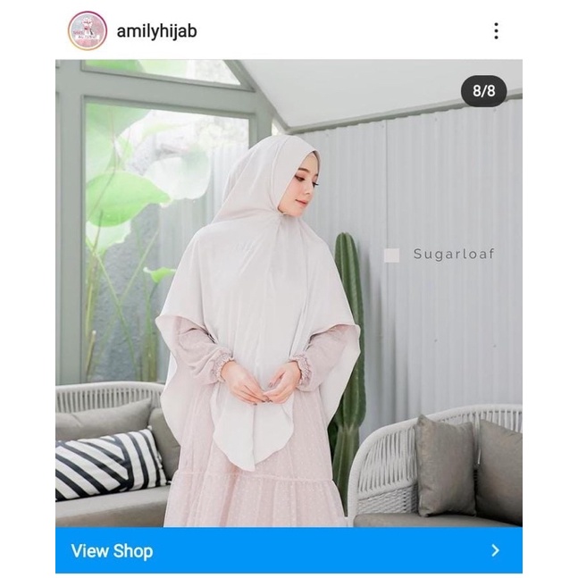 megan Khimar Amily hijab Preloved Brand New