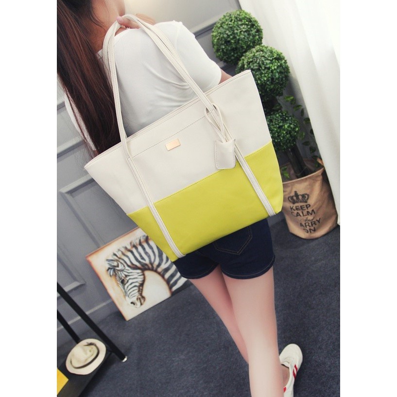 Totebag Bag Tas Jinjing Wanita Import Bahan Kulit - WT838