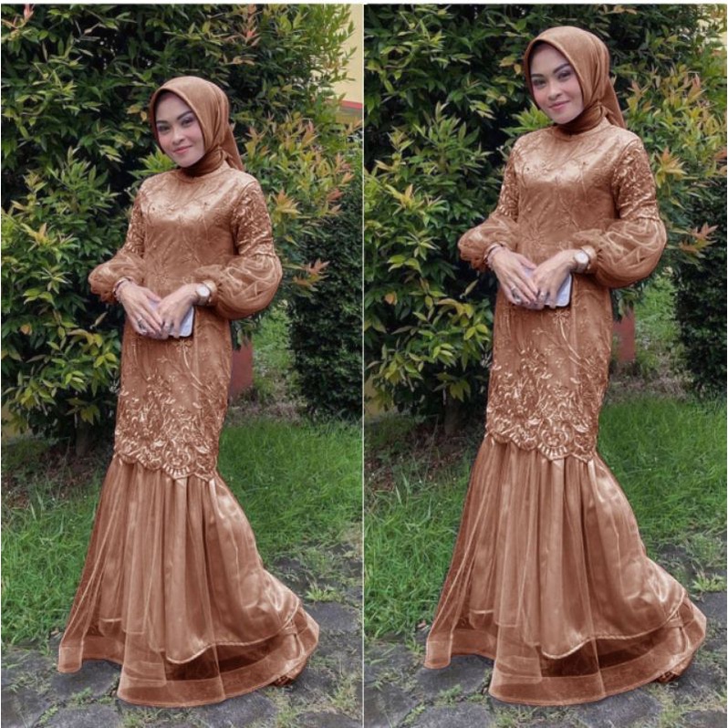 MAXI AMBER /GAMIS TILLE MUTIARA /GAMIS UNDANGAN /GAMIS KONDANGAN