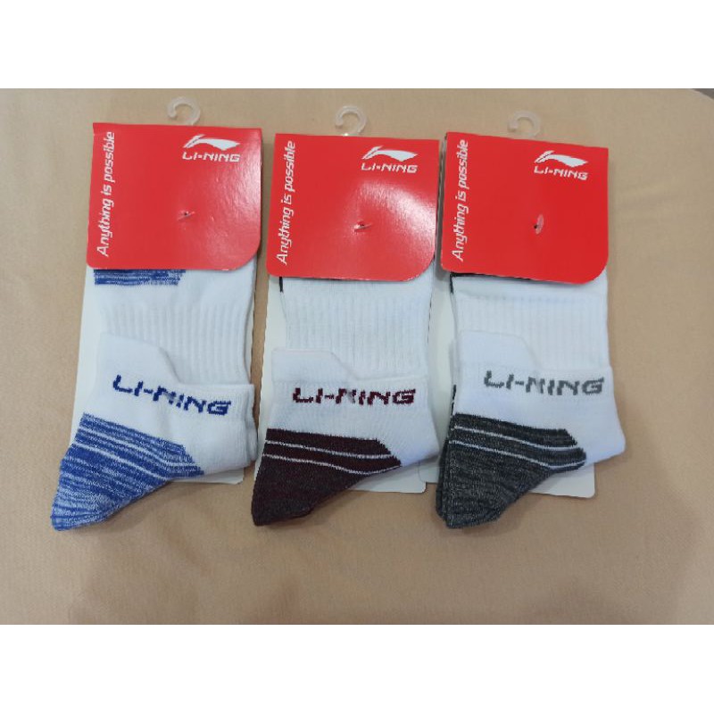 KAOS KAKI BADMINTON LINING ORIGINAL KAOS KAKI OLAHRAGA BULUTANGKIS PINGPONG