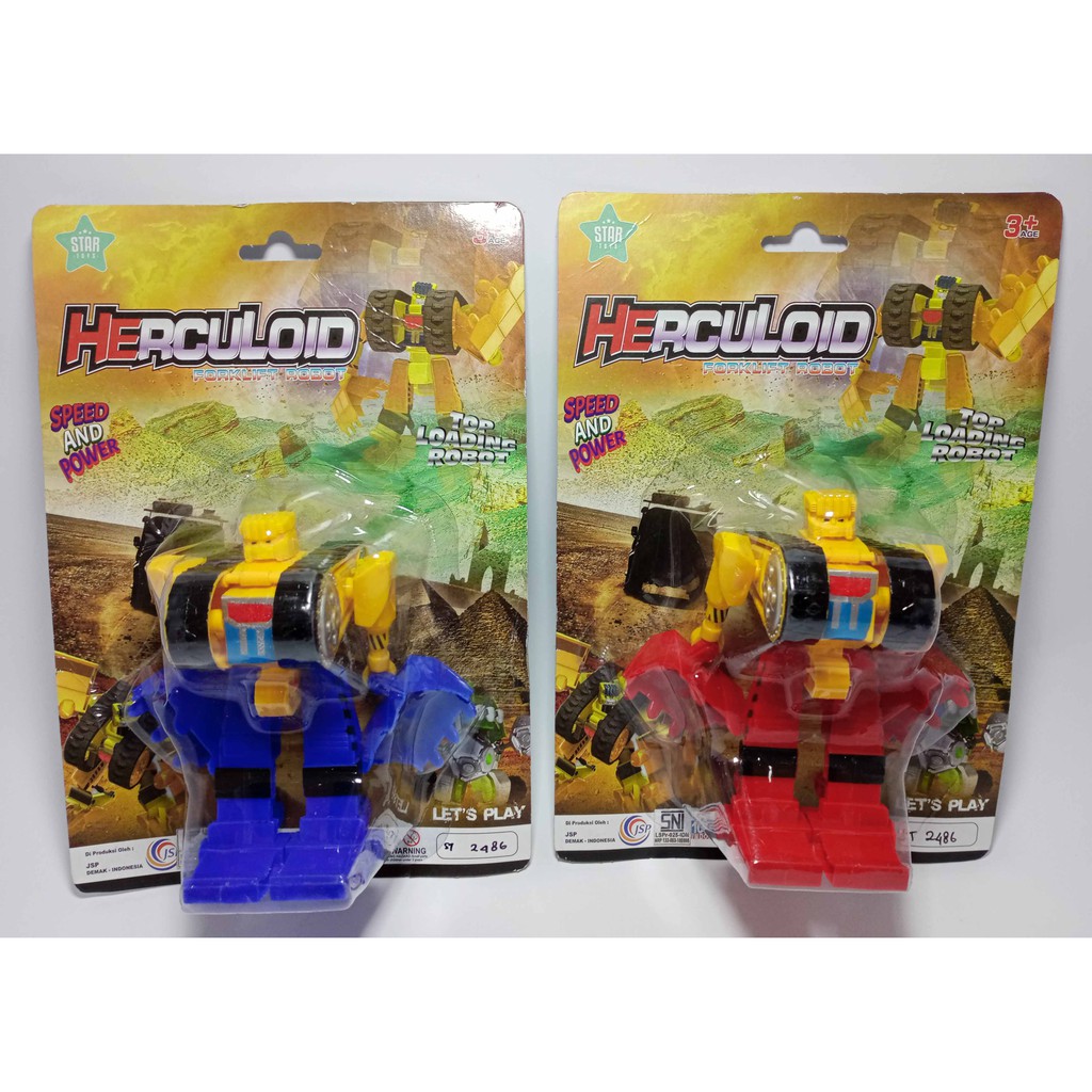MAINAN ROBOT BULLDOSER Robot Herculoid Forklift Robot