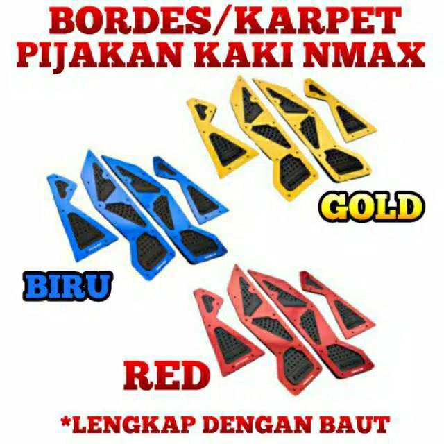 Bordes Nmax Old Karpet Cnc NmaxOld Pijakan Kaki Nmax Old Murah