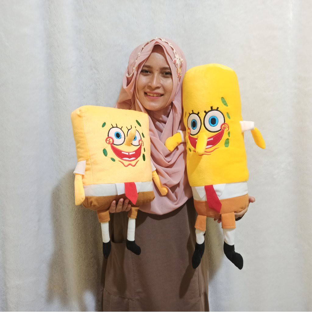 Boneka SPONGEBOB SEPASANG M  bantal dan guling