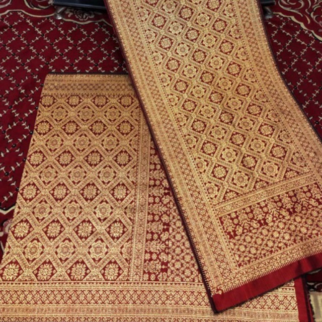 Songket lepus 1 Benang / Songket Tenun Palembang asli