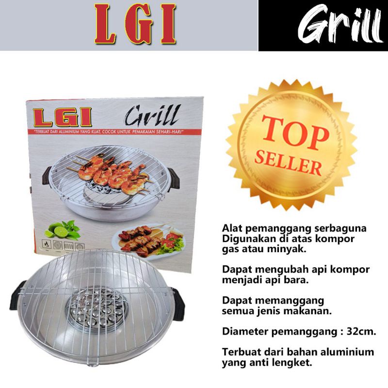 Bisa Cod PANGGANGAN PUTAR Gril Pan Panggangan sosis, sate, dll Bisa COD