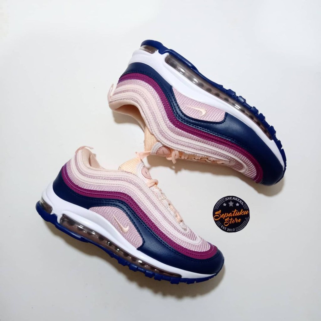 purple white and turquoise air max 97