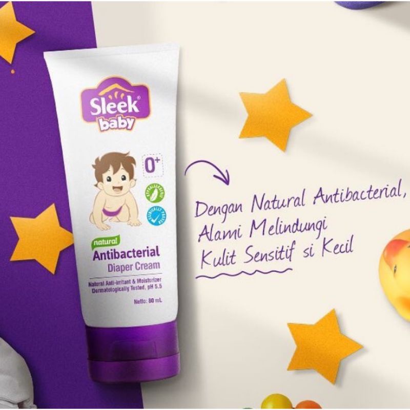 SLEEK BABY Diaper Cream | Krim Ruam Popok Bayi