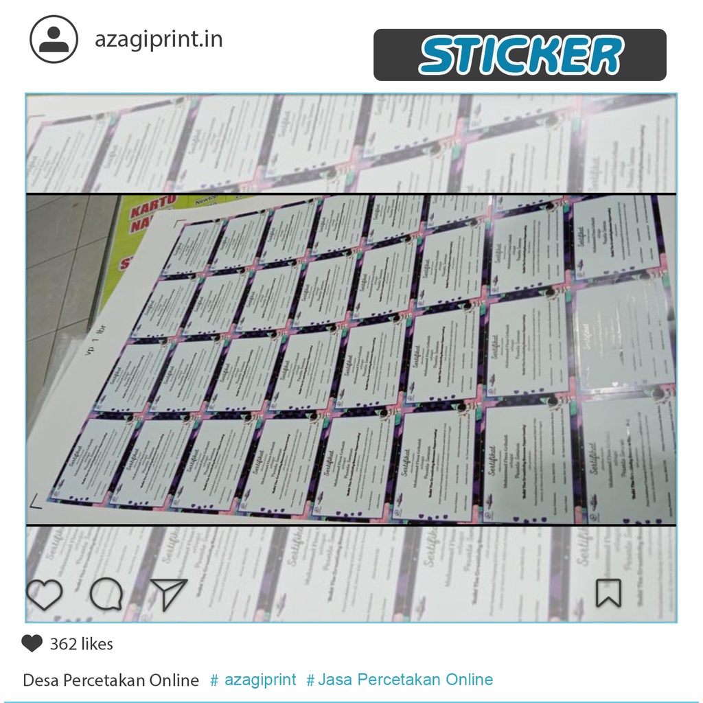 

Stiker Ritrama+Laminasi