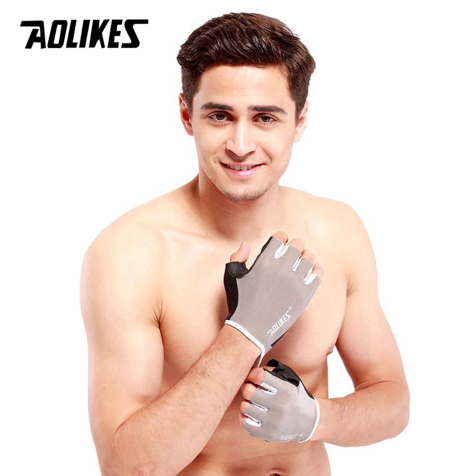 AOLIKES 0104 2 PCS EVA Sport Gloves Gym / Fitness Gloves - Sarung Tangan Olahraga Fitness GYM