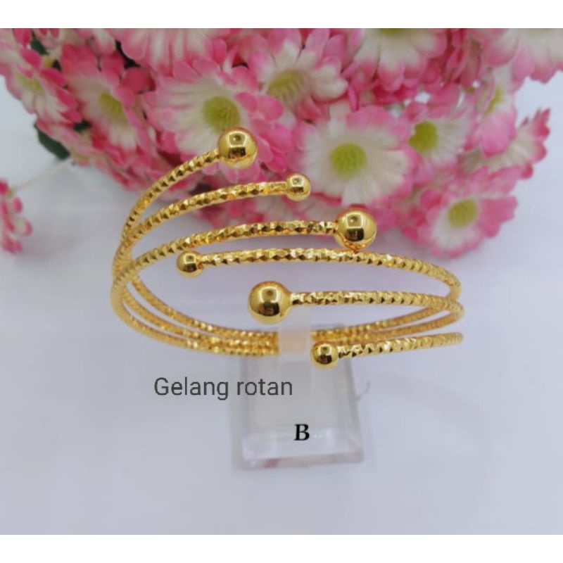 Dsdr054. Gelang tangan xuping wanita dewasa lapis emas