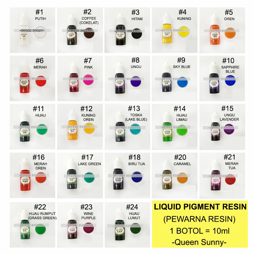 

LIQUID PIGMENT RESIN pewarna resin cat resin bahan craft silicone mold MC79