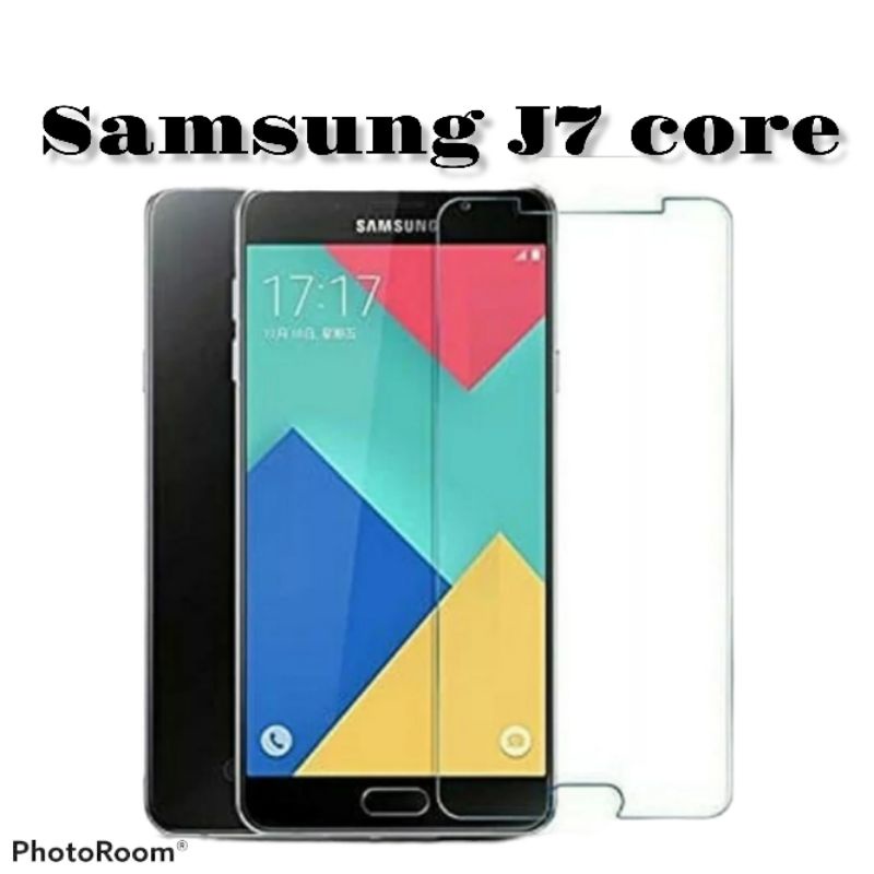 Tempered glass Bening Kaca Samsung J7 Anti Gores Bening Kaca Samsung J7 Core