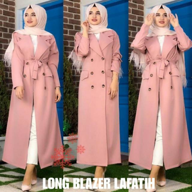 LONG BLAZER LAFATIH/BLAZER WANITA/LONG BLAZER