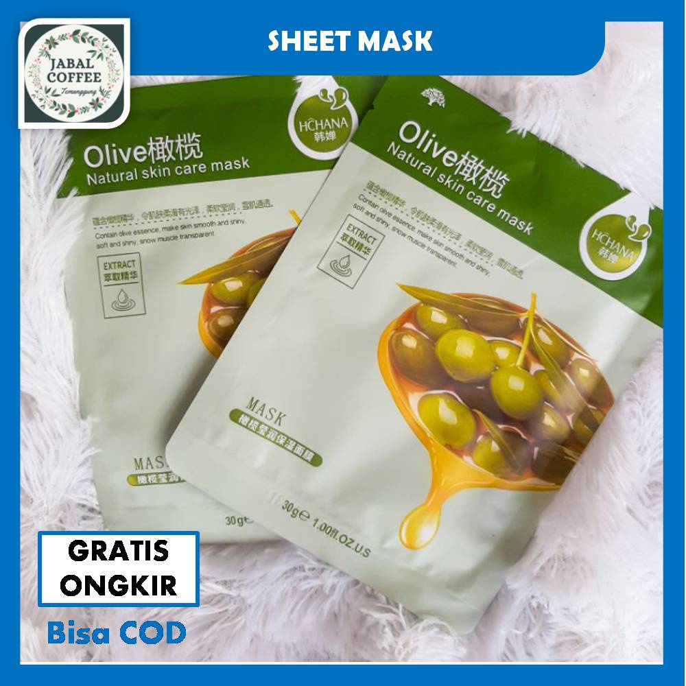 Masker Wajah Rorec / Hchana Natural Skincare Mask / Hchana Sheet Mask Natural J153