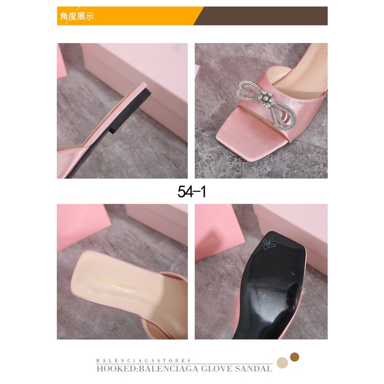 MM Double Bow Flat Mules #54-1