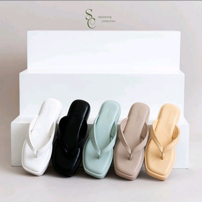 ABBUSHOES Bk 14 flip pop sendal sepon super jepit merryana 3cm