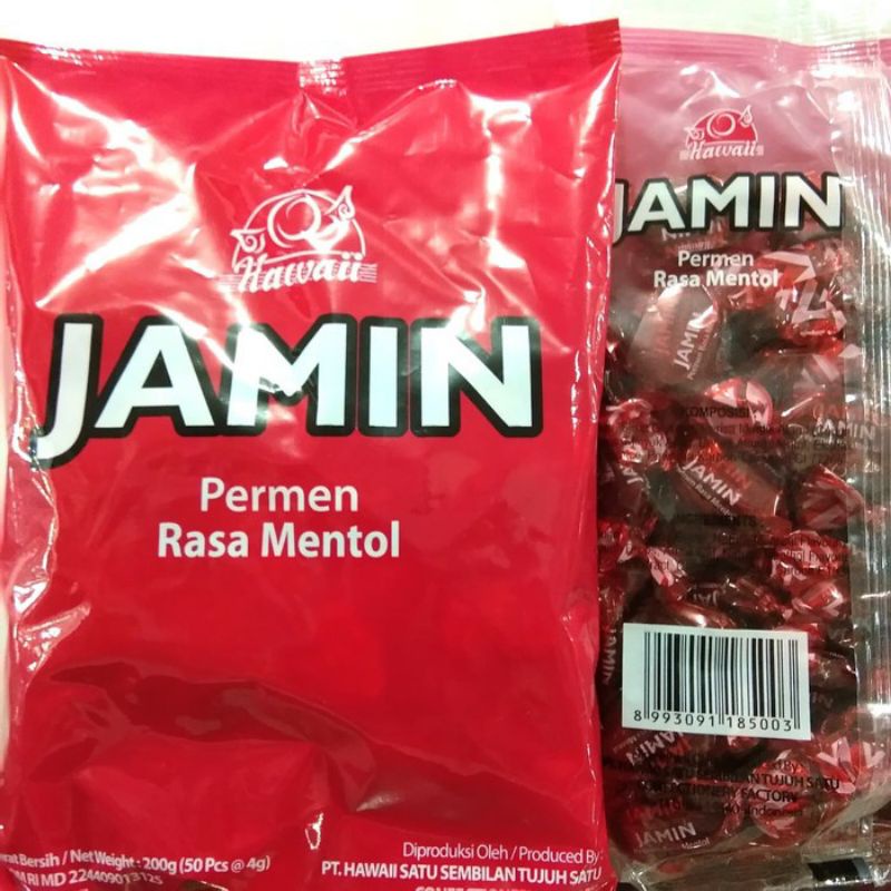 

Permen Jamin 200gr Rasa Menthol isi 50pcs Permen obat batuk