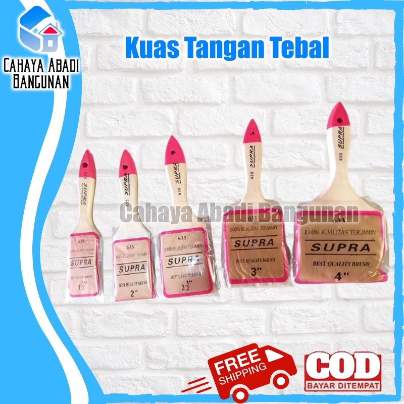 Kuas Tangan | Kuas Cat 1&quot; 1-1/2&quot; 2&quot; 2-1/2&quot; 3&quot; 4&quot;