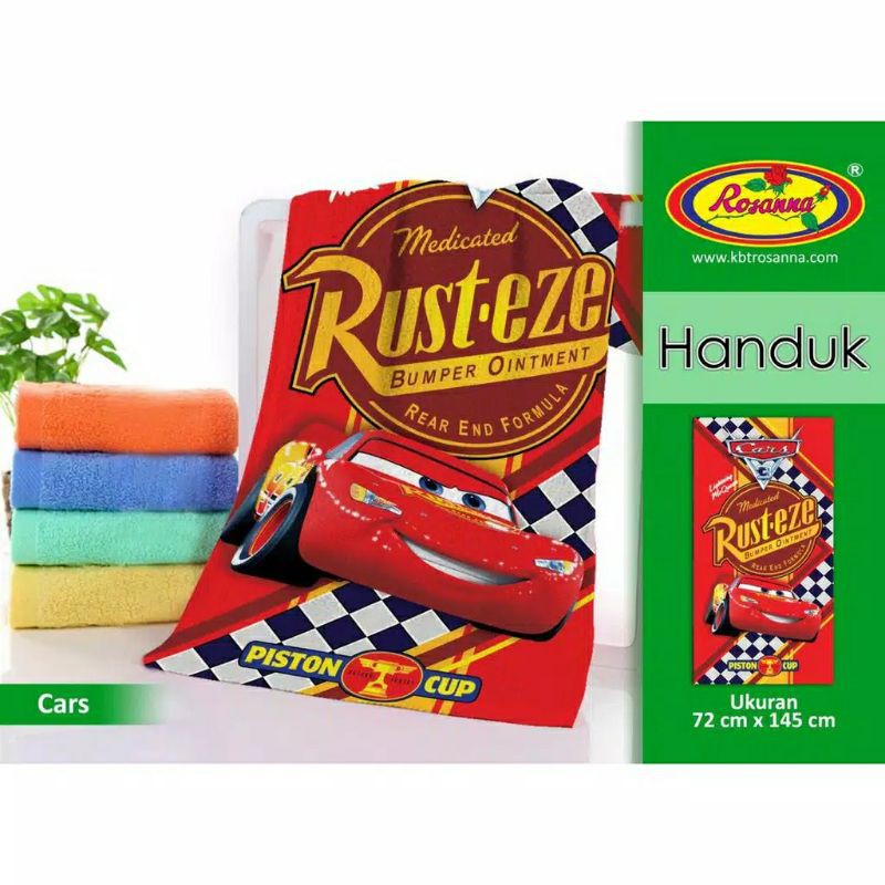 Handuk Mandi Dewasa Karakter Size 72x145 / Handuk Mandi Anak Rosanna