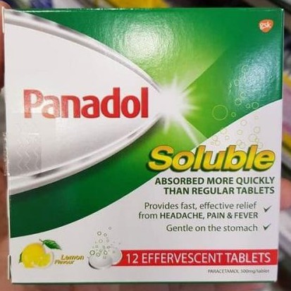 Panadol Singapore Soluble 12 Effervescent Tablets