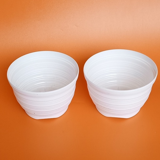 Pot Tanaman / Pot Golden Honey bee 15 Putih / Pot Bunga Murah