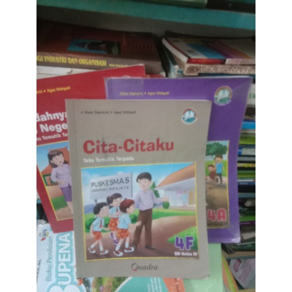 buku tematik kelas 4 penerbit quadra 1 set 9 buku