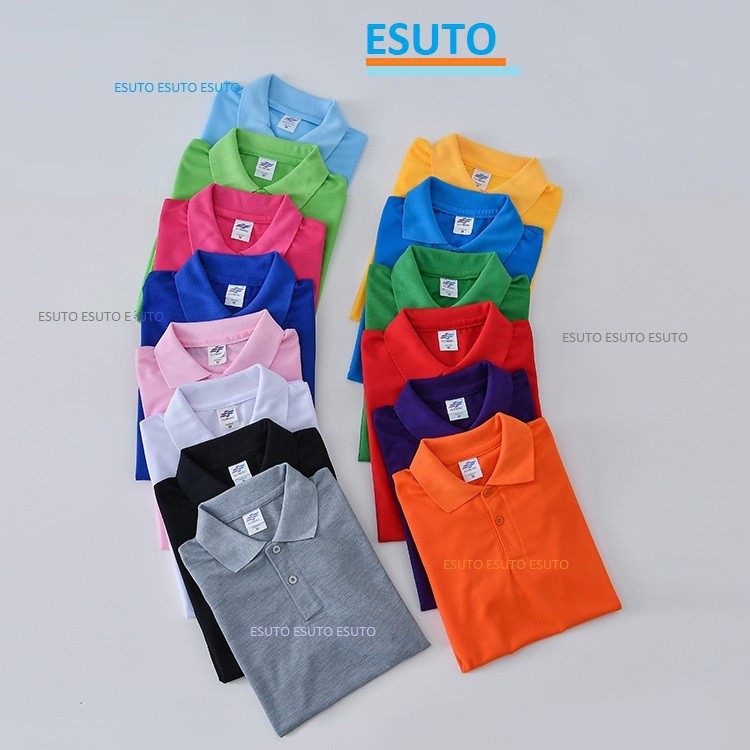 KAOS POLO SHIRT KERAH BAJU PRIA POLOS WARNA HITAM PUTIH COKLAT KUNING MERAH ABU BIRU HIJAU ORANGE UNGU LILAC CREAM NAVY MAROON PASTEL PINK CREAM