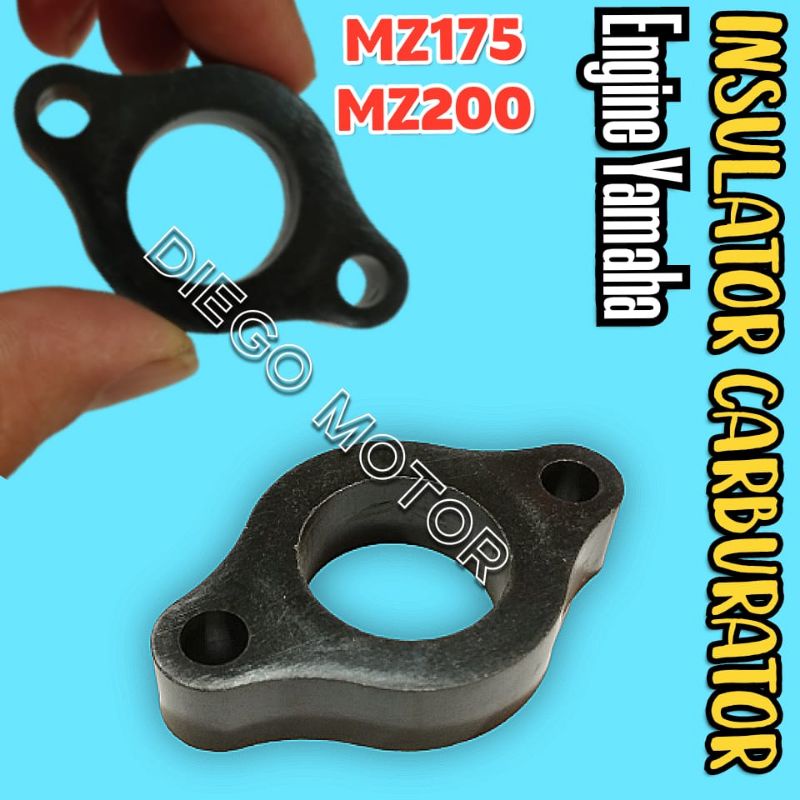 MZ175 MZ200 Insulator Karburator Paking Fiber Manifold Mesin Penggerak dan Genset Yamaha EF2600
