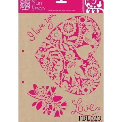 

Fun Deco Stencil ~ FDL023