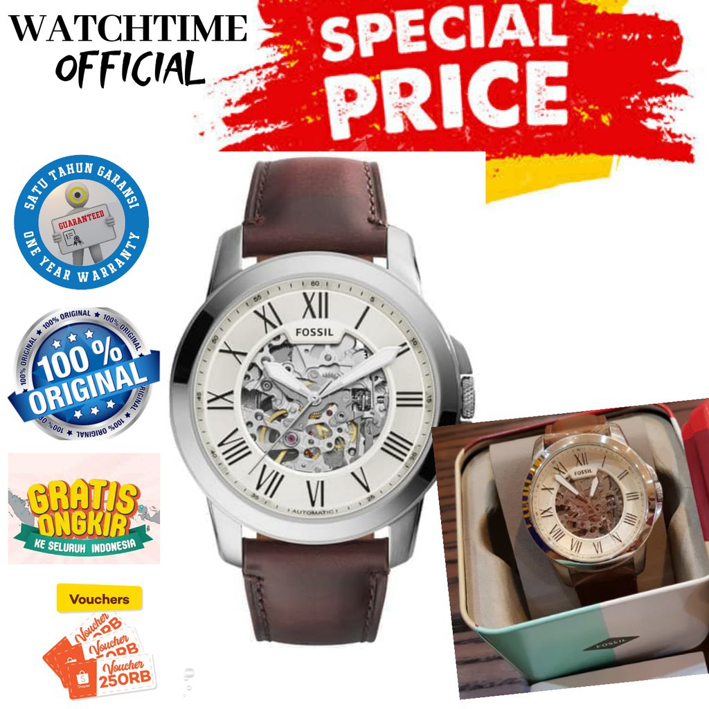 JAM TANGAN PRIA FOSSIL OTOMATIS AUTOMATIC TERBARU ORIGINAL ME 3099 TER MURAH  JAM TANGAN COWOK KEREN