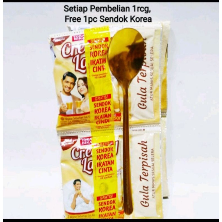 Paket Kopi Torabika Creamy Latte free Sendok Emas