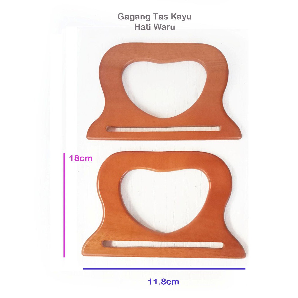 Handle Tas Kayu/Gagang Tas Kayu