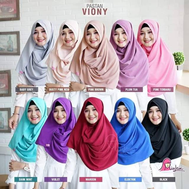 Jilbab hijab kerudung dewasa miulan | pastan VIONY miulan | miulan | pashmina instan | pastan