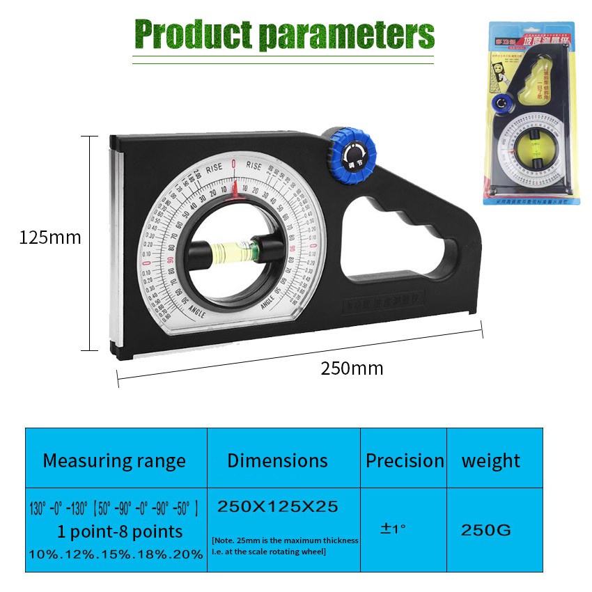 Angle Meter / Alat Ukur Sudut Kemiringan / Waterpass Angel Meter / Tilting Meter / Slope Meter