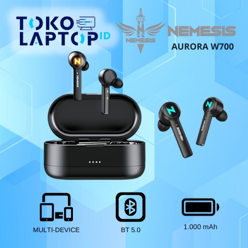 NYK Nemesis W700 / W-700 Aurora Earphone TWS Bluetooth 5.0