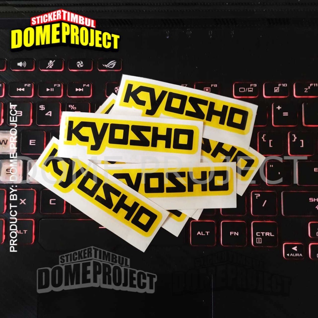 STIKER CUTTING DECAL HELM MOTOR LOGO KYOSHO STIKER CUTTING STIKER MOTOR KEREN AESTHETIC