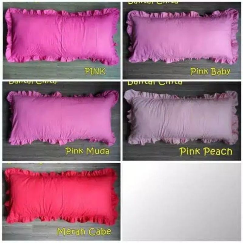 Bantal cinta + sarung bantal, kepala tidur hotel 100% silikon bagus dan berkualitas