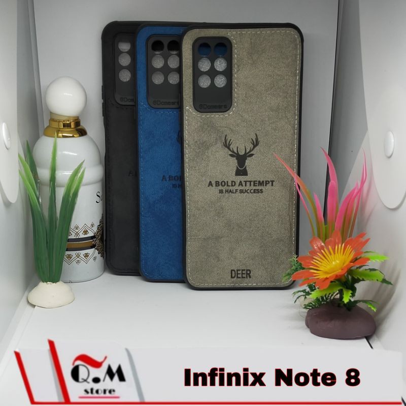 Case Deer Infinix Note 8 Softcase Deer High Quality Pelindung Back Cover Casing Deer Bermotif Rusa Jens