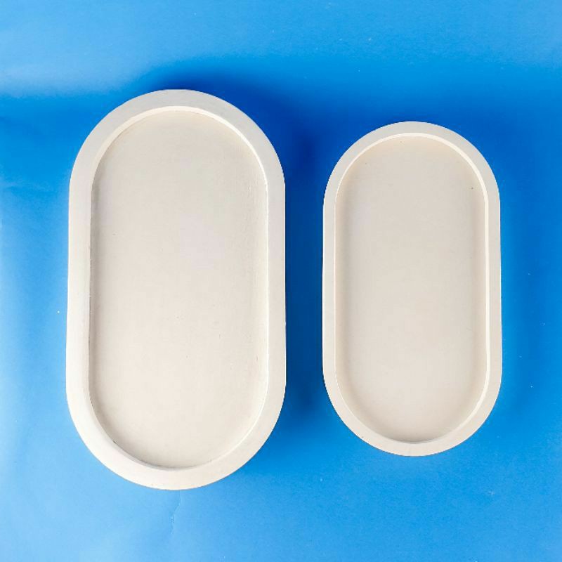 Tatakan alas pot semen polos || concrete tray || coaster