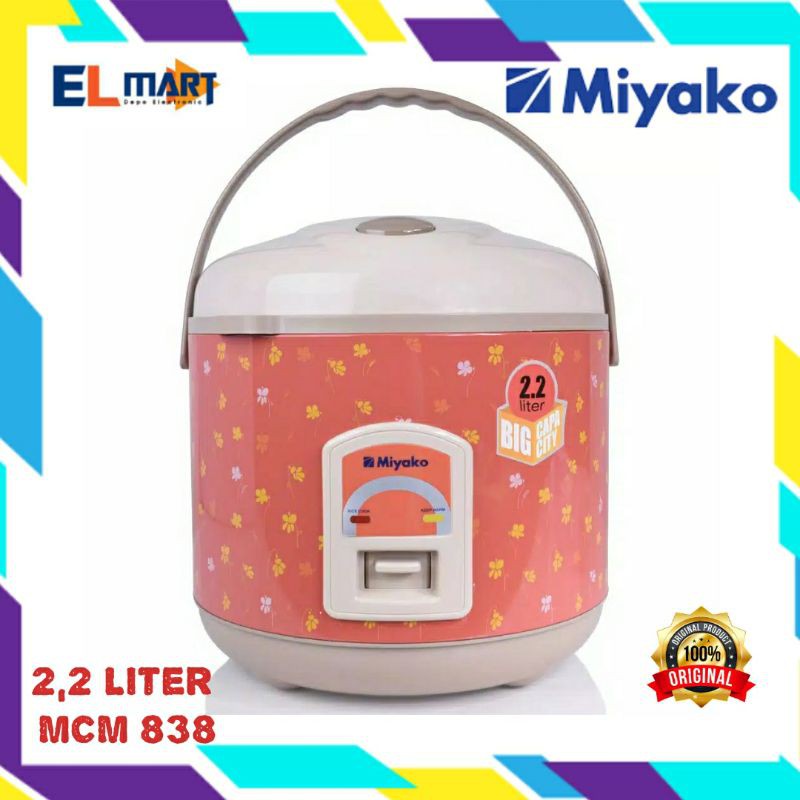 Miyako magic com 3in1 besar 2,2L MCM 838 - MCM838 2.2 Liter | Shopee
