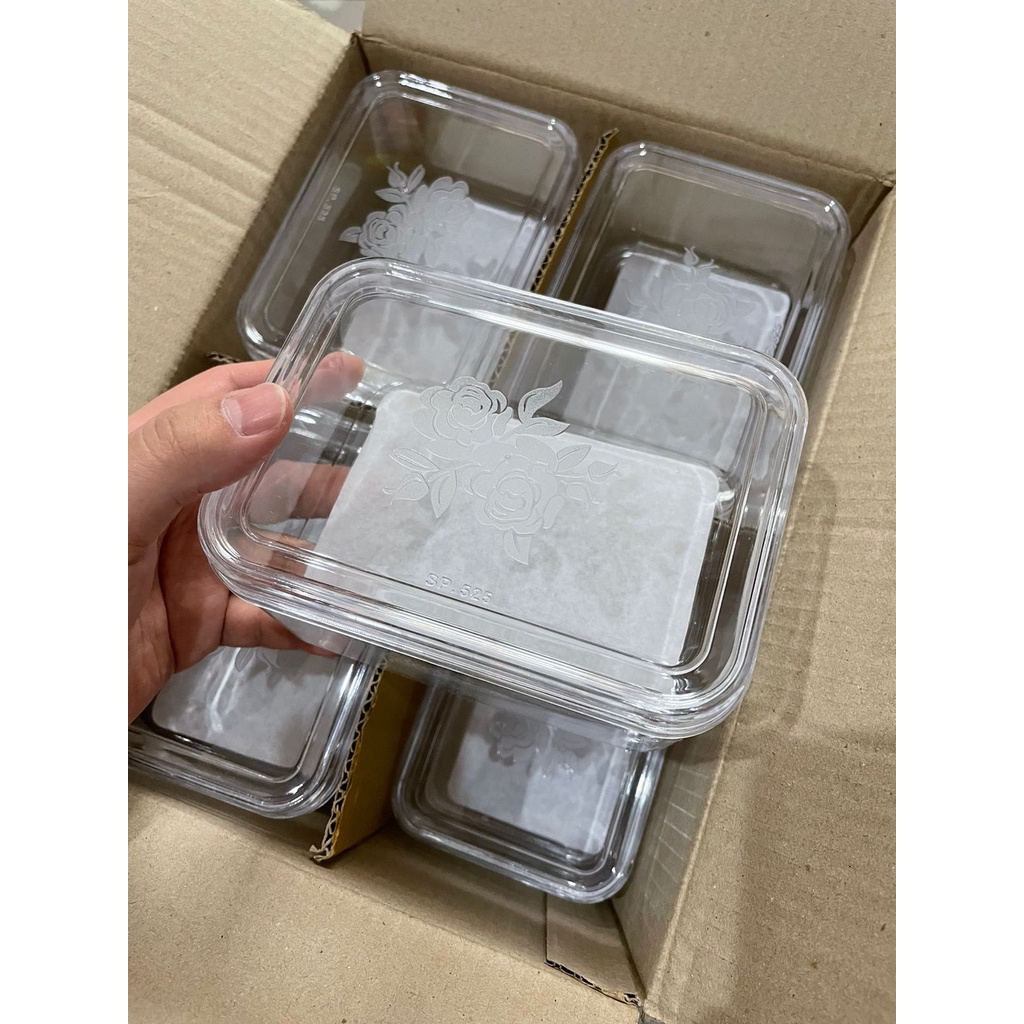 Toples Plastik Kue Kering / Nastar - Kotak (500 gr)