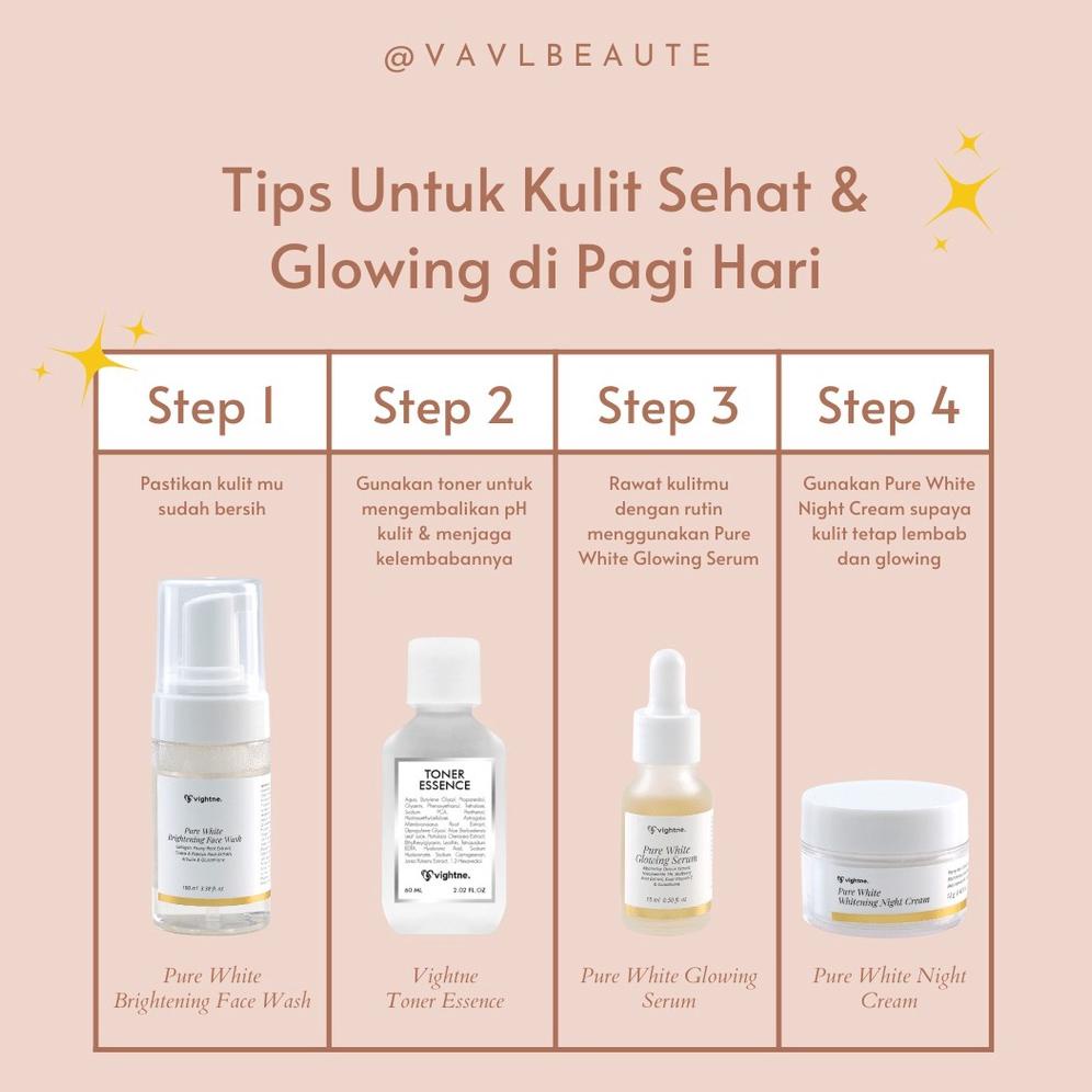 (Free Pouch) Vavl Pure Whitening Paket 3In1 White Series Package By Vivalentine / Vavlbeaute / Vavl 