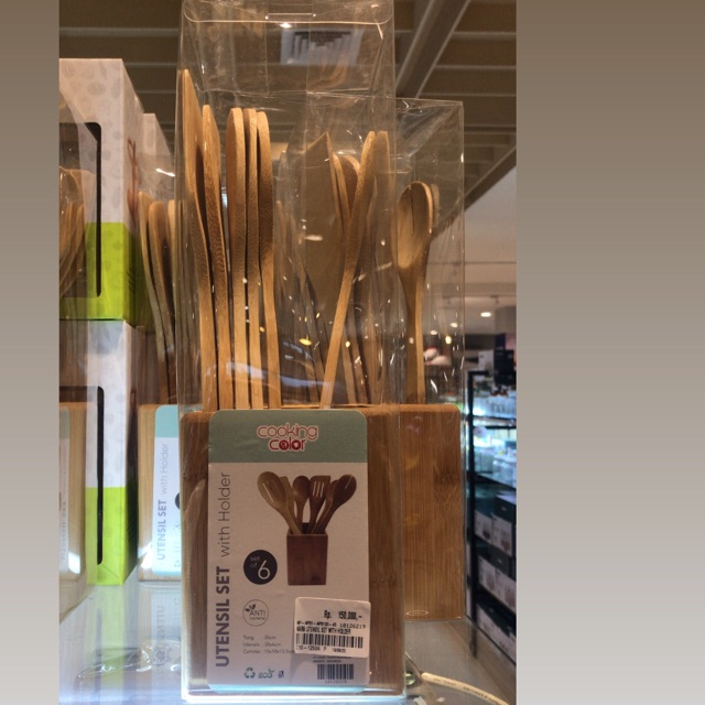 ALAT MASAK UTENSIL SET COOKING COLOR INFORMA SEROK KAYU SPATULA