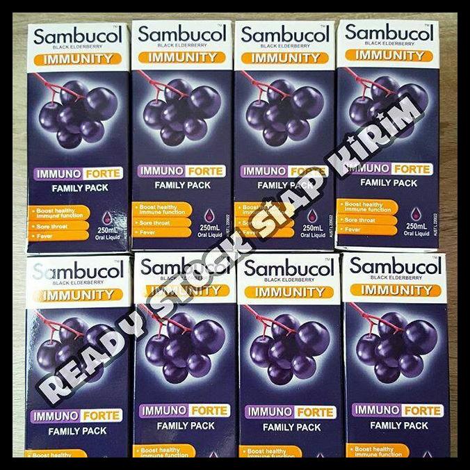 

DISKON TERBATAS !!! SAMBUCOL IMMUNITY IMMUNO FORTE FAMILYPACK 250ML TERLARIS