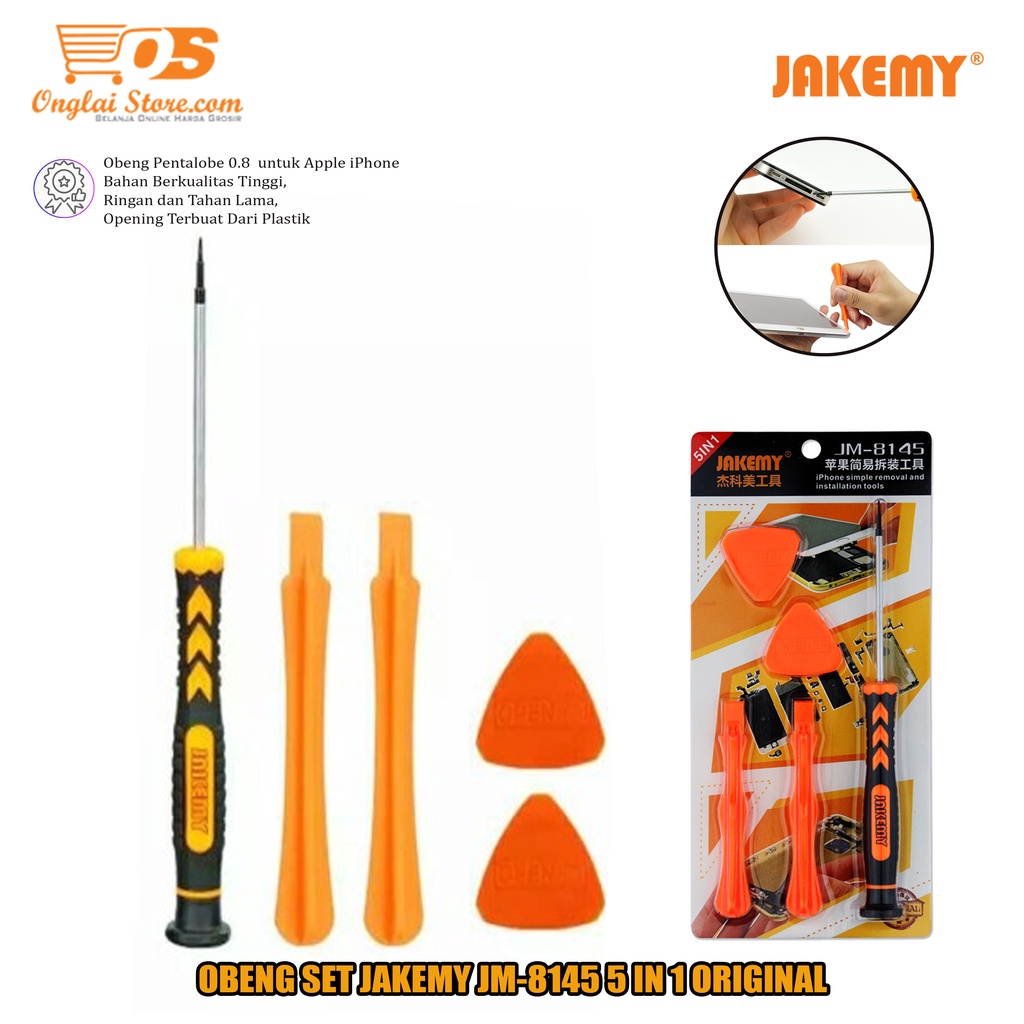 OBENG SET JAKEMY JM-8145 5 IN 1 ORIGINAL