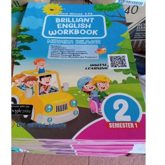 Terlaris.. BRILLIANT ENGLISH WORKBOOK KELAS 1, 2, 3, 4, 5, 6 SEMESTER 1
